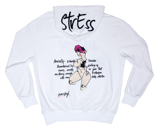 Anxiety Cracked Doll Stress Hoodie